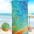 thumbnail image 5 of Toalla de playa de microfibra para adultos - Toallas de playa de viaje de gran tamaño - Toallas de piscina de secado rápido de 150 * 75 cm, 5 of 5