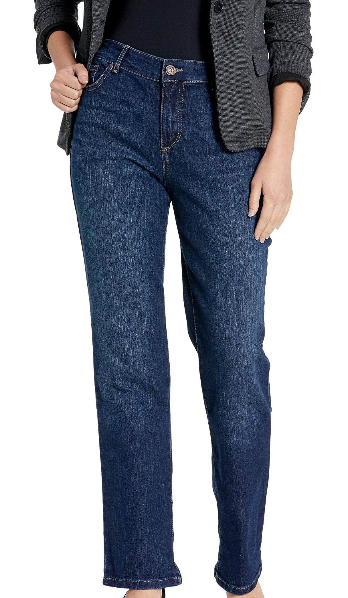 New Women Long Inseam Denim Skinny Boot-Cut Straight Stretch Jeans Pants 0-16 