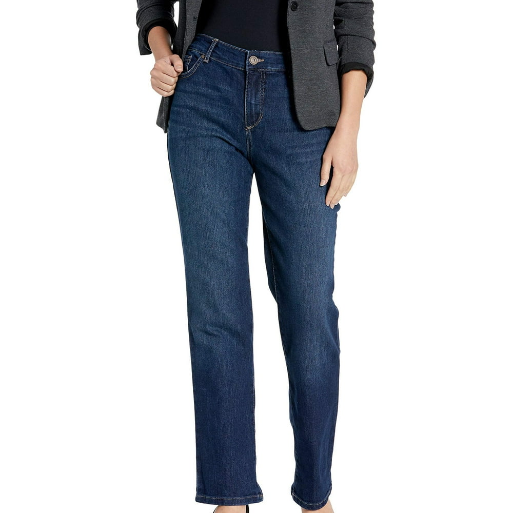 Bandolino Womens Mandie Jean StraightLeg Stretch High Rise 16