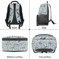 thumbnail image 6 of Pzuqiu Blue Camo Bow Kids Backpack 17 Inch Large Capacity School Backpacks with Adjustable Padded Straps Back to School Backpack Lightweight Breathable Schoolbag for Boys Girls Ages 6-18, 6 of 7
