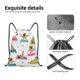 thumbnail image 4 of Fotbe Yoga Dogs Poses Bolsa Mochila con Cordón Estampada, Bolsa de Gimnasio Deportiva, Bolsa Cinch, Bolsa con Cordón para Hombres y Mujeres-Medium, 4 of 6