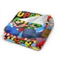 thumbnail image 2 of Super Mario Blanket, Super Soft Throw Blanket For Bed Sofa Couch, Cozy Flannel Blanket For Bedroom Livingroom, 40"X30", 2 of 9