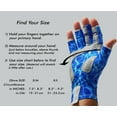 thumbnail image 3 of Fishoholic Fingerless Fishing Glove S/M w' Super Grip UPF50+ Sun Protection Fishing Gloves Sun Screen UV Glove for Men and Women Kayaking Hiking Paddle Board Paddling Rowing Canoe (GreyCamo, S/M), 3 of 7