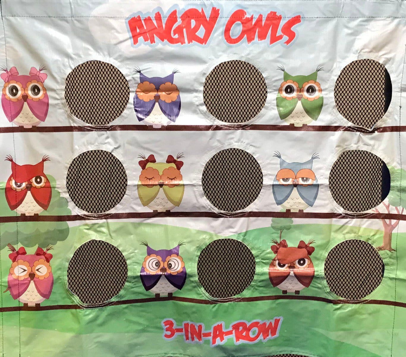 Pogo UltraLite Commercial Inflatable Air Frame Game, Angry Owls