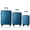 Blue, variant on EBQOSK 20-28 inch Hardside Carry on Luggage Kit with 360° Spinner Wheels and TSA Lock, 3PCS ABS Scratch-Resistant Lightweight Suitcase Set Air Checked for Men Women Family Travel main pic Steel Blue