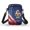 American Eagle Pattern, variant on Psesaysky Double Layer Mini Phone Purse, Polyester with Adjustable Strap Cross Body Bag for Ladies Travel Shopping, Hydrangea Dragonfly Print