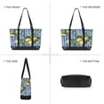thumbnail image 6 of FORMRS Canvas Laptop Tote Bag for Women with 15.6" Computer Compartments Shoulder Handbag, Green Lemon Plaid, 6 of 7