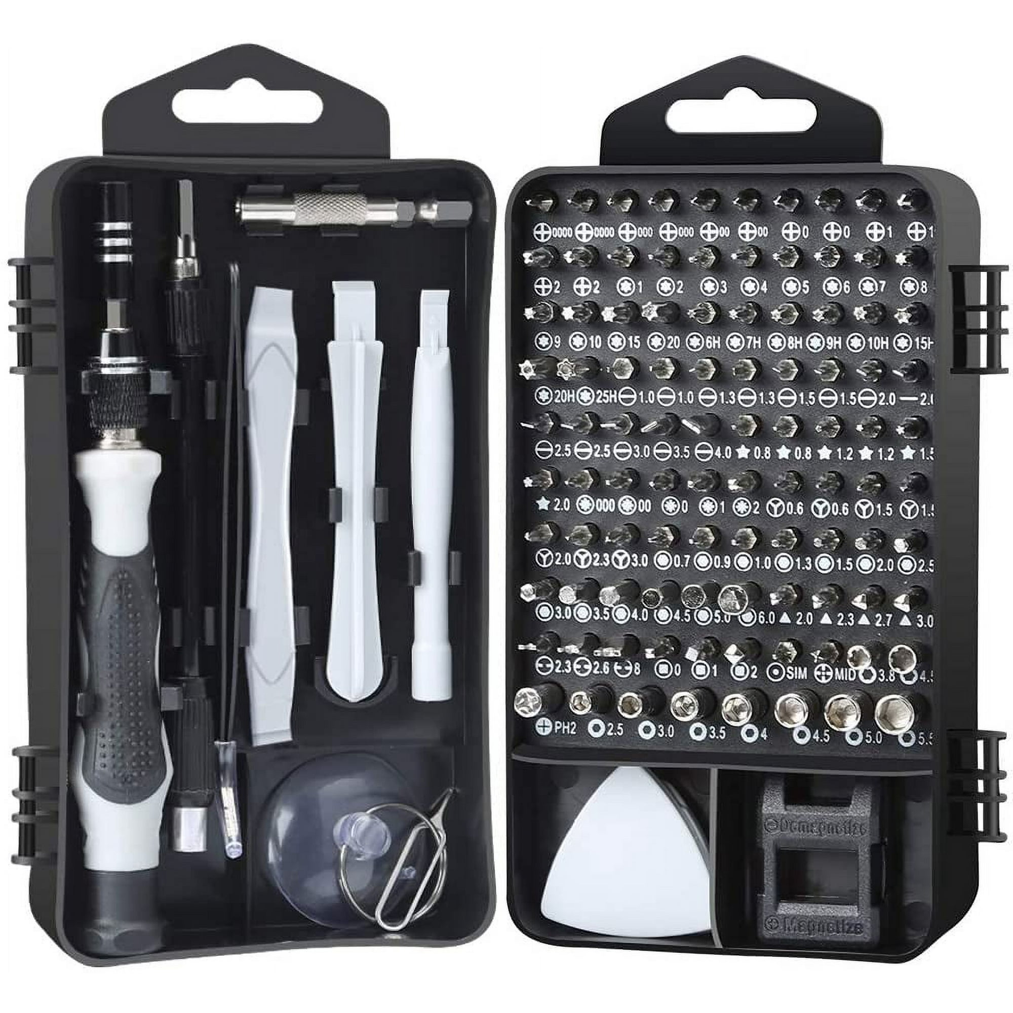 Precision Screwdriver Set, 117 in 1 Magnetic Repair Tool Kit for iPhone iPod/Macbook/iMac/iPad/Tablet/Laptop/Xbox Series/PS3/PS4/PS5/Nintendo Switch/Eyeglasses/Watch/Cellphone/PC/Camera/Electronic