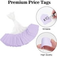 thumbnail image 3 of joycraft 200PCS Blank Tags with String, 45 x 35mm Kraft Paper Hang Tags, Purple Clothing Labels, Product Labels, Writable Marking Tags with String Attached for Jewelry, DIY, Gift Tags, 3 of 14