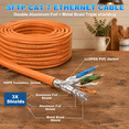 Cat 7 Outdoor Ethernet Cable Bulk 500ft (diy | X 20 Rj45) 7 Shielded ...