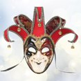 thumbnail image 3 of 1 máscara de mascarada de payaso para decoraciones de Halloween., 3 of 3