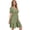 Light Green, variant on Women's V-Neck Short Sleeve Dress in 100% Polyester Fabric Desirable Full Size Everyday Style with Easy Care and Comfort