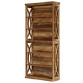 thumbnail image 4 of Fnova 71" 6-Tier Tall Storage Shelf Unit, Large Capacity Open Bookcase Display Shelving for Living Room Bedroom Home Office Entryway, 4 of 10