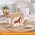 thumbnail image 5 of Horse and Leaves Flowers Napkin Holder for Table Clear Napkin Stand Paper Holder Acrylic Organizer Dispenser Napkins for Dinner Kitchen Restaurant Room, 5 of 8