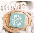 thumbnail image 5 of Zomyto 7"x7" Boho Classroom Decor,This is a Safe Space to Be Who You are Wood Box Desk Decor,Inspirational Cyan Wooden Box Sign, 5 of 6