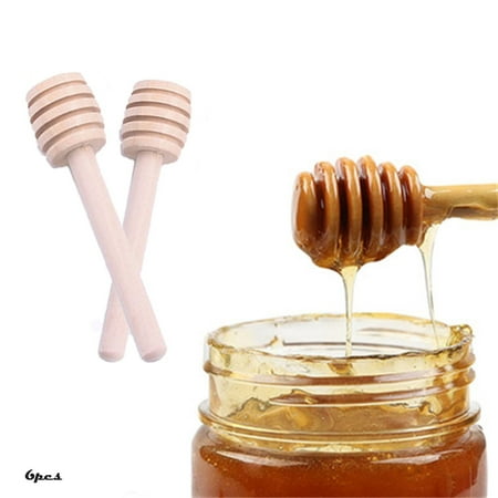 

Gifts YOHOME Mini Wood Honey Sticks Stirrer Wand for Jar Dispense