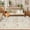 Beige, variant on GlowSol 5x7 Washable Area Rug, Non-Slip Vintage Garden Carpet with Fox Print, Low Pile Mat for Living Room Bedroom Office, Green