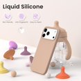 thumbnail image 3 of Compatible with iPhone 17 Pro Max Case,Slim Liquid Silicone 3 Layers Soft Gel Rubber Shockproof Protective Phone Case 6.9" with Anti-Scratch Microfiber Lining-Desert Titanium, 3 of 7