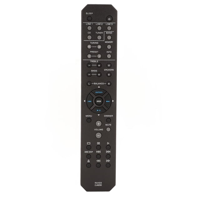 Control remoto del receptor de vídeo y sonido de repuesto Control remoto resistente a la abrasión para receptor AV para Rs202 Rs202bl