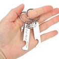 thumbnail image 4 of Keyrings, Our First Home Rustproof Fadeless 2 Pieces Housewarming Gift Our First Home Keychain  For Party For Anniversary For Birthday, 4 of 8