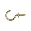 Mainstays Brass Cup Hooks, 4 Piece