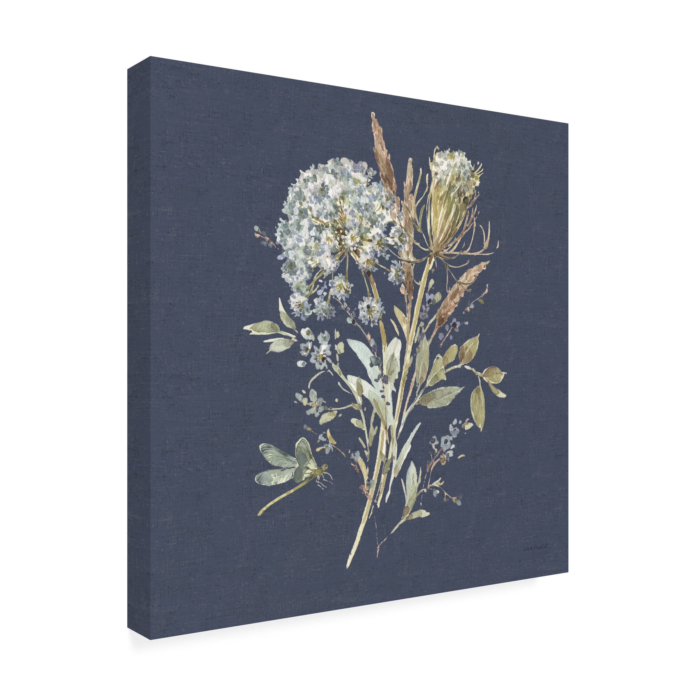 Lisa Audit 'Bohemian Blue 05 on blue' Canvas Art