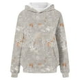 thumbnail image 4 of jjayotai Womens Camo Hoodies, Maple Leaf Printed Oversized Hooded Sweatshirt Fleece Pullover Sweatshirts Long Sleeve Tops with Pocket, 4 of 4