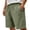 Army Green, variant on Mens Casual Sweat Shorts Drawstring Summer Beach Stretch Quilted Shorts Workout Running Big and Tall Size XS-3XL Gray