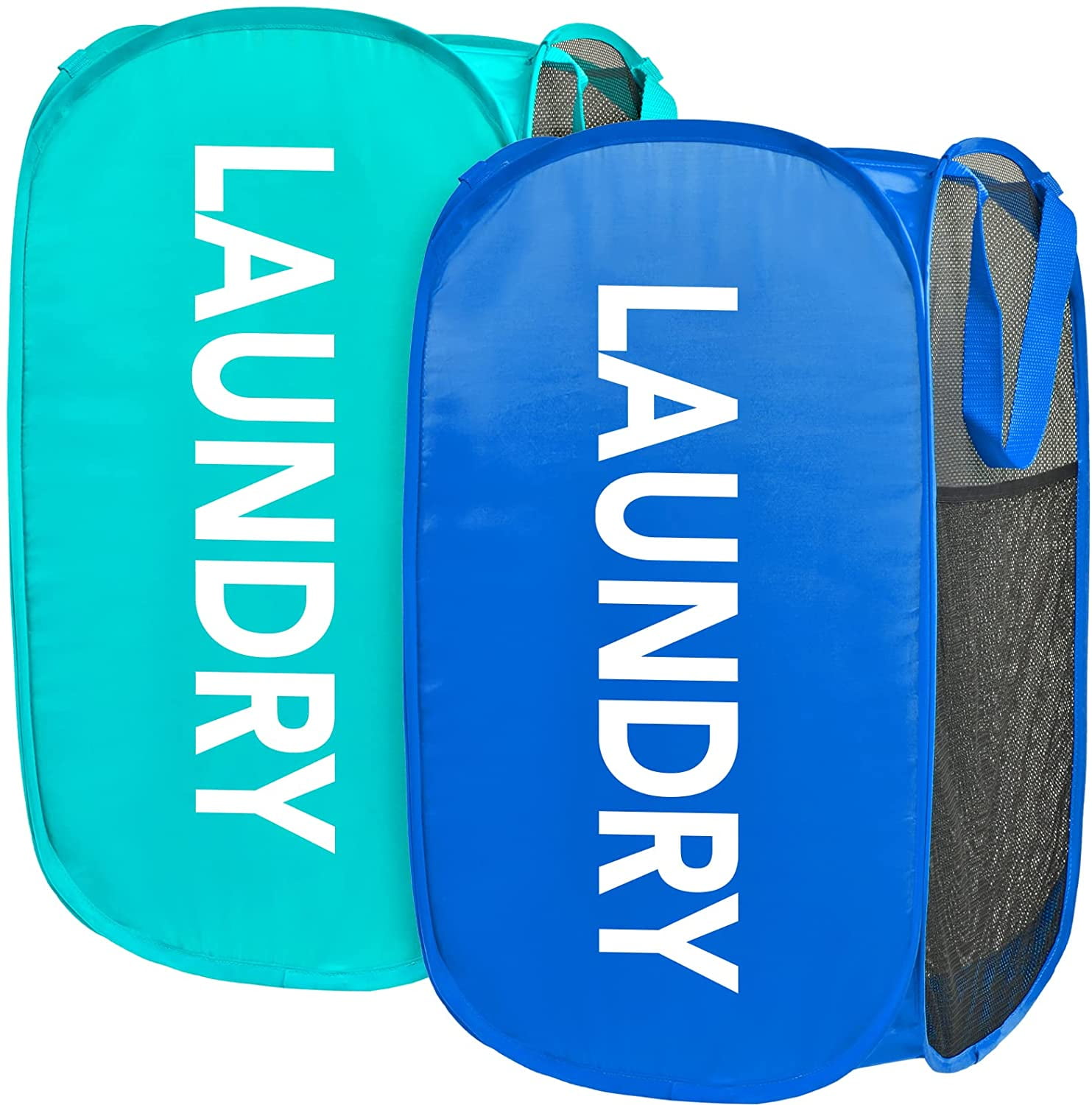 PopUp Laundry Hampers, Collapsible Strong Mesh Popup Laundry Hamper