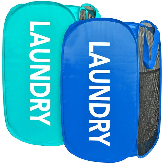 PopUp Laundry Hampers, Collapsible Strong Mesh Popup Laundry Hamper