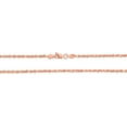 thumbnail image 5 of Floreo 14k Rose Gold 2.5mm Solid Rope Chain Diamond Cut Necklace, 5 of 5