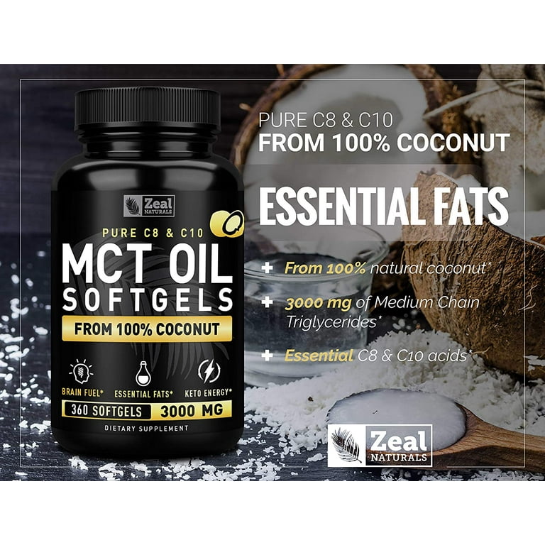 MCT Oil Softgel - Pure MCT from 100% Coconut