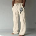 thumbnail image 2 of WEAIXIMIUNG Pantalon Cargo Doublé Homme Mode Décontractée Numérique 3D Jambe Droite Style Business, 2 of 5