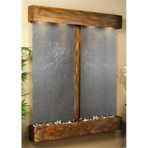Adagio CFS1011 Cottonwood Falls - Black Featherstone Wall Fountain