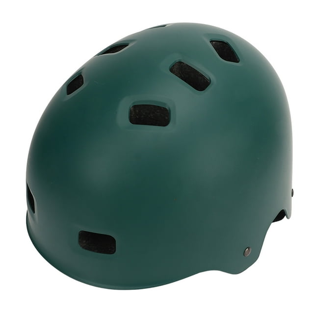 Casque de Vélo, Casque de Planche à Roulettes Vert avec Tête Ajustée, Résistance aux Impacts pour le Camping S,m,L