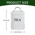 thumbnail image 3 of 1pc Vintage Farmhouse Containers With Lids Coffee Tea Sugar Set Canister With Tray For Food Storage White, 3 of 7