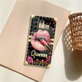 thumbnail image 7 of FKBRCL4U Compatible with Samsung Galaxy S21 Plus Case, Glitter Red Rose Queen Leopard Lipstick Luxury Golden Decoration for Girl Women Soft TPU Shockproof Protective Hard PC Back, 7 of 7