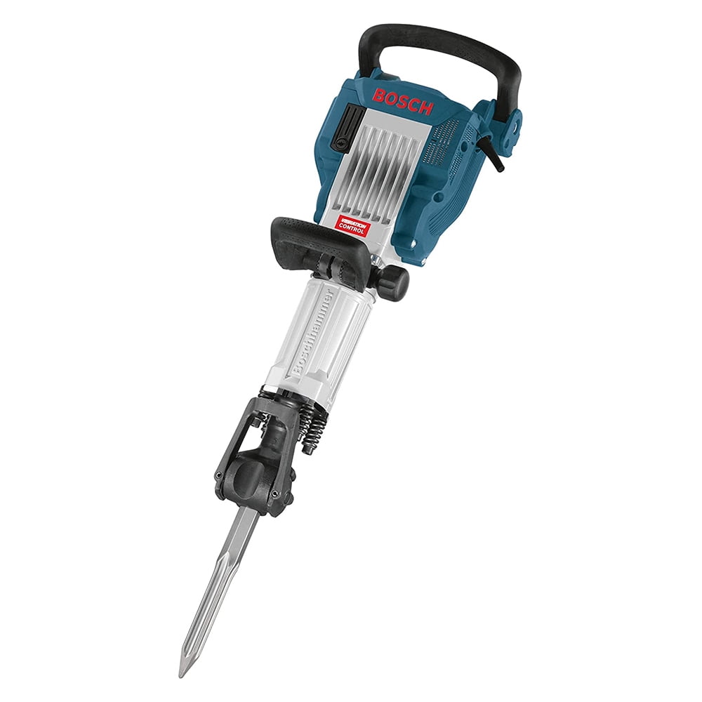 Bosch 11335K Vibration Control 120V Jack Hammer Kit with 400mm Pointed Chisel, Auxiliary Handle, and Wheeled Carrying Case