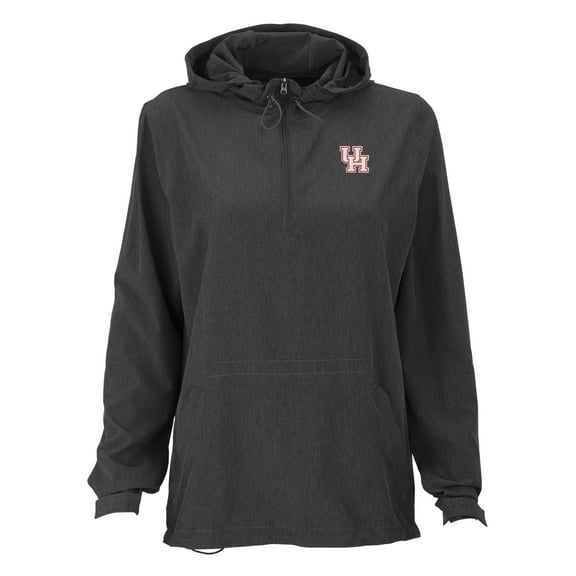 Women's Charcoal Houston Cougars Pullover Stretch Anorak Jacket
