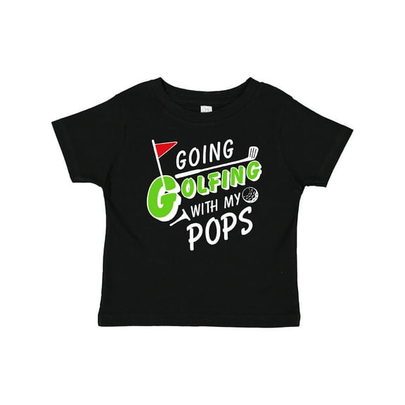 Inktastic Going Golfing with My Pops Kids Golf Boys or Girls Baby T-Shirt