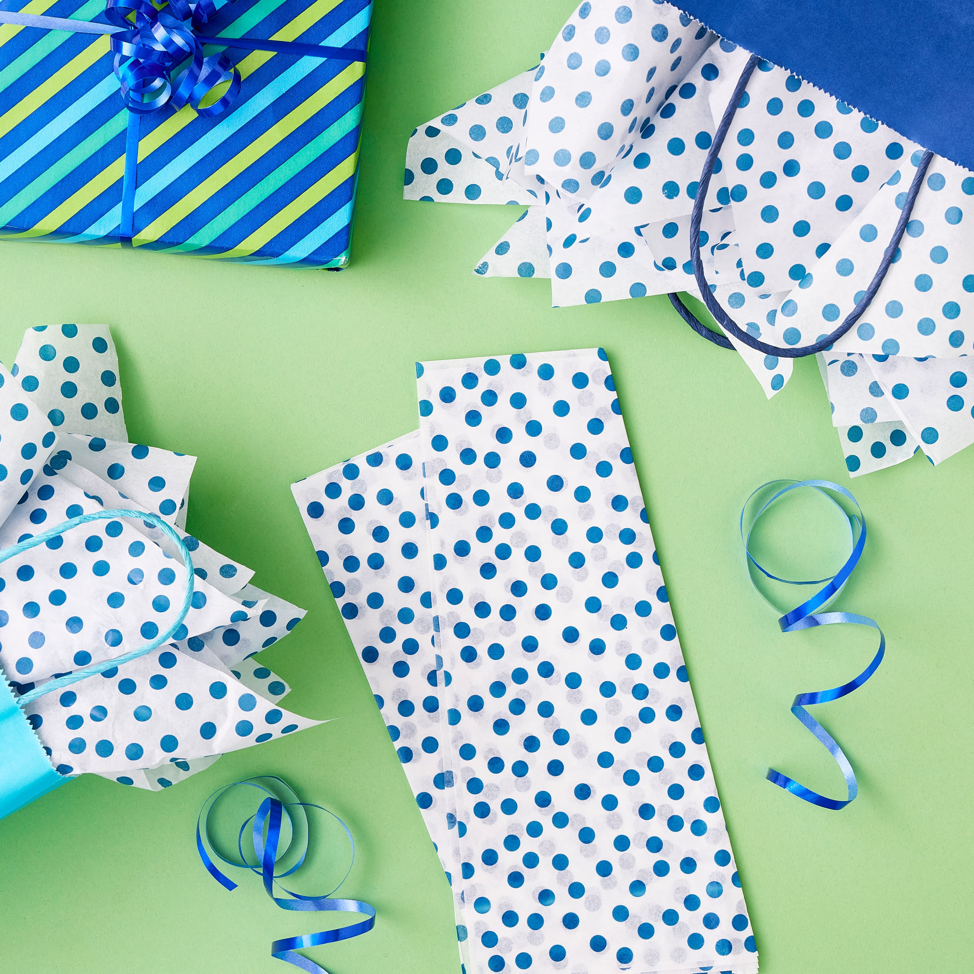 24 Packs: 8 ct. (192 total) Dotted Tissue Paper Sheets by Celebrate It