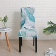 thumbnail image 2 of Dining Room Chair Covers for Dining Room Set of 4,Stretch Dining Chair Cover for Dining Room Kitchen Washable Removable(4Pack,Printed Leaf Pattern), 2 of 6