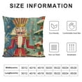 thumbnail image 5 of Creowell Christmas Pillow Covers Merry Christmas Nutcracker Throw Pillow Covers Winter Holiday Farmhouse Cushion Case Home Decoration for Sofa Couch,Multi-Size, 5 of 5