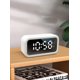 thumbnail image 5 of Despertador recargable, Altavoz Bluetooth, Radio, Reloj electrónico con espejo, Dos juegos de Despertadores, Admite una variedad de tarjetas Blanco Feliz Sencillez, 5 of 5