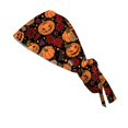 thumbnail image 5 of Women Scrub Caps Pumpkin Print Adjustable Halloween Surgical Caps Working Hat Nurse Costume Accessory, 5 of 6