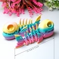 thumbnail image 5 of 2pcs 3D Printed Skeleton fish,Flexible Joint Animal lacertid Figurines,Realistic Eyes, Home Office Decor,Fidget Toy for Adults Teens Boy Festival Gifts, 5 of 10