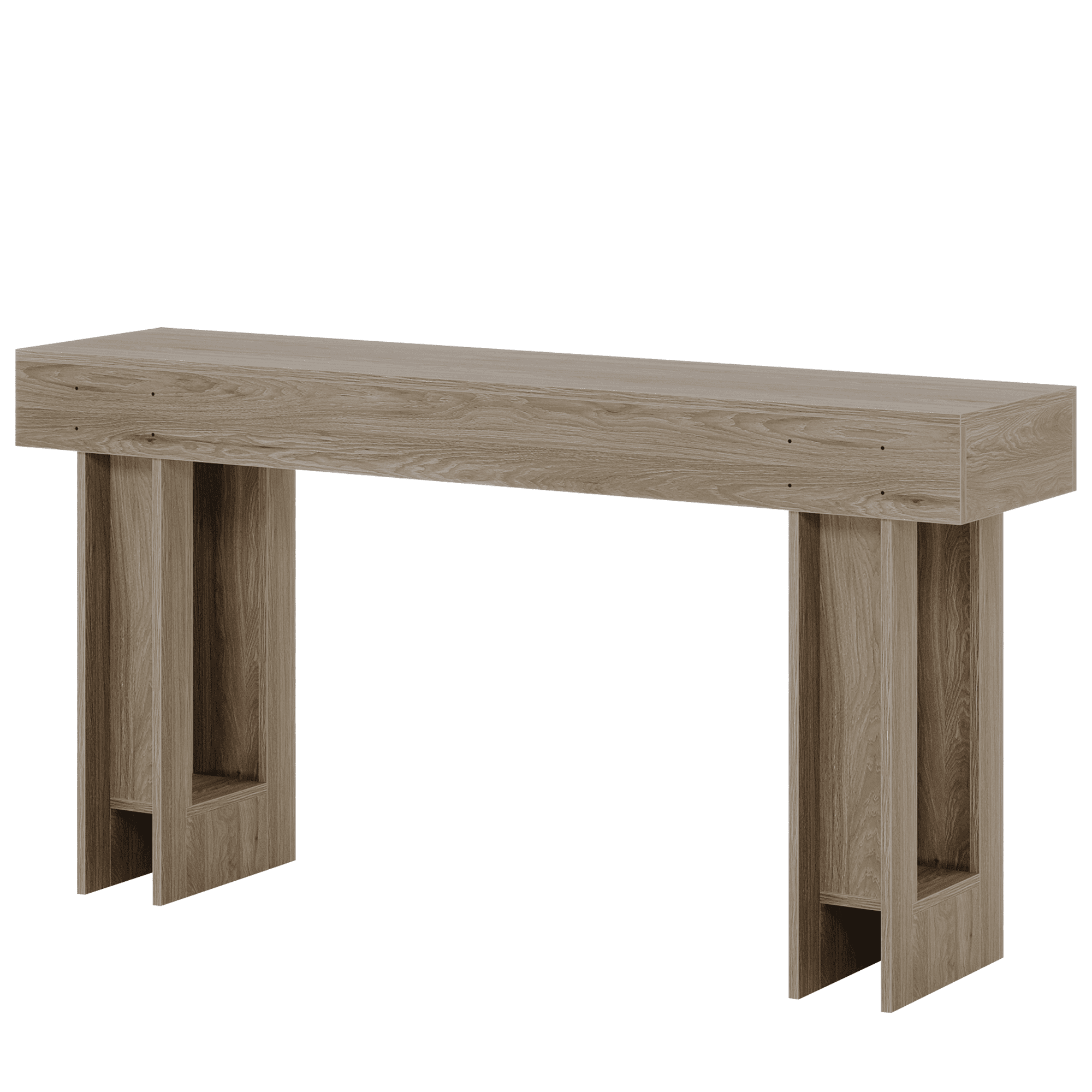 MAYEERTY 63 Inch Rustic Country Style Wooden Sofa Table Entryway Accent Table