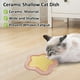 thumbnail image 5 of Cuenco de cerámica para comida de mascotas, platos de comida para gatos, cuenco de agua para gatos, bonitos cuencos para gatitos con forma de flor, 5 of 5