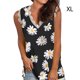 thumbnail image 3 of Qarigey Chaleco de algodón con cuello en V para mujer, sin mangas, informal, Sexy, pulóver, camiseta sin mangas, boda, playa, vacaciones, lugares, Top Type2 NO2 Qarigey AP010894-36, 3 of 4