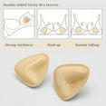 thumbnail image 4 of Double-Sided Sticky Bra Inserts Adhesive Bra Pads Push up Breast Enhancers Pads Reusable Padded Ultra Instant Lift Inserts, 4 of 7